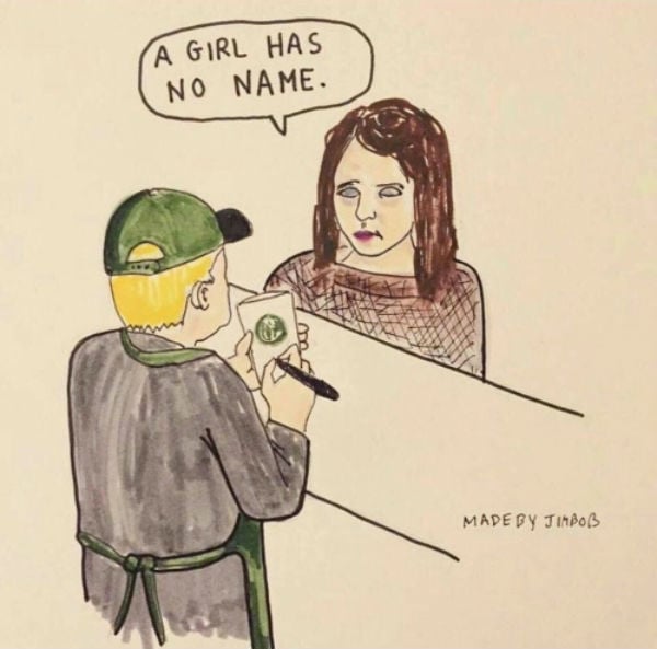 arya stark starbucks