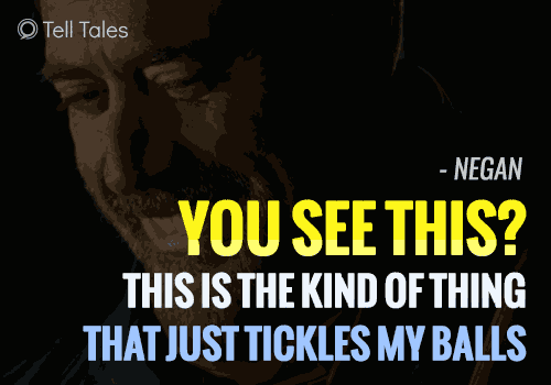 negan balls quote
