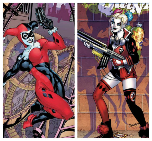 harley quinn before after