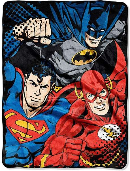 dc comics blanket
