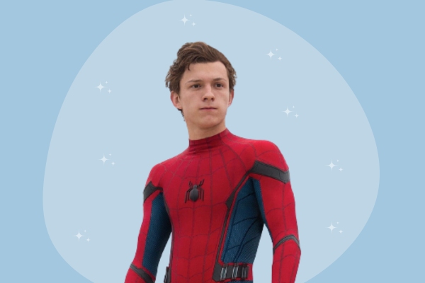 Tom Holland as spider-man