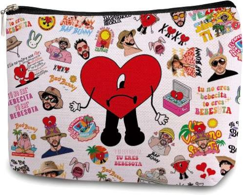 bad bunny makeup bag