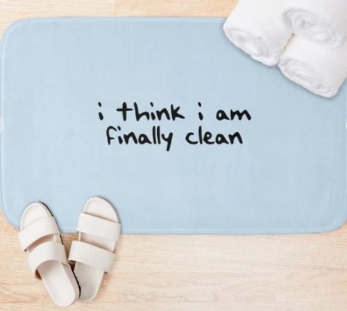taylor swift clean bath mat