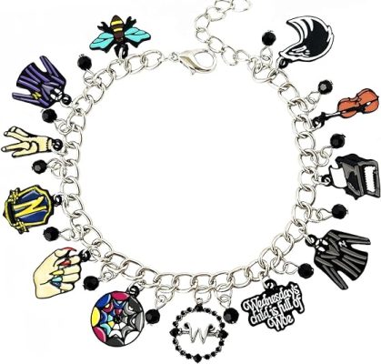 wednesday charm bracelet