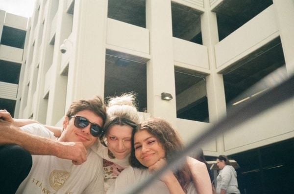 zendaya with jacob elordi and hunter schafer