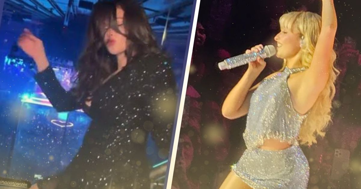 selena gomez at the sabrina carpenter concert