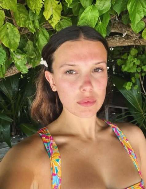 millie bobby brown looking sad