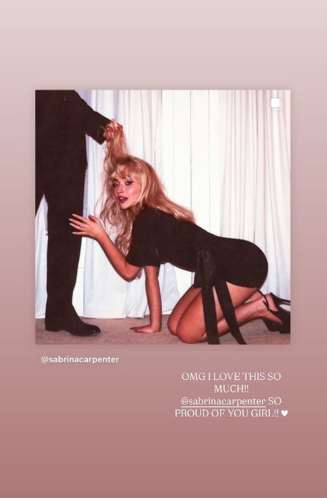 taylor comments sabrina album