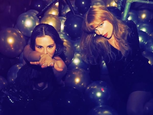 taylor swift at selena gomez birthday