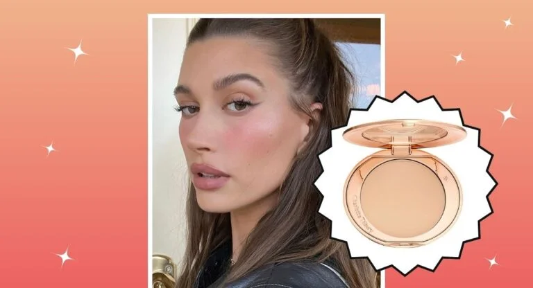 hailey bieber charlotte tilbury setting powder