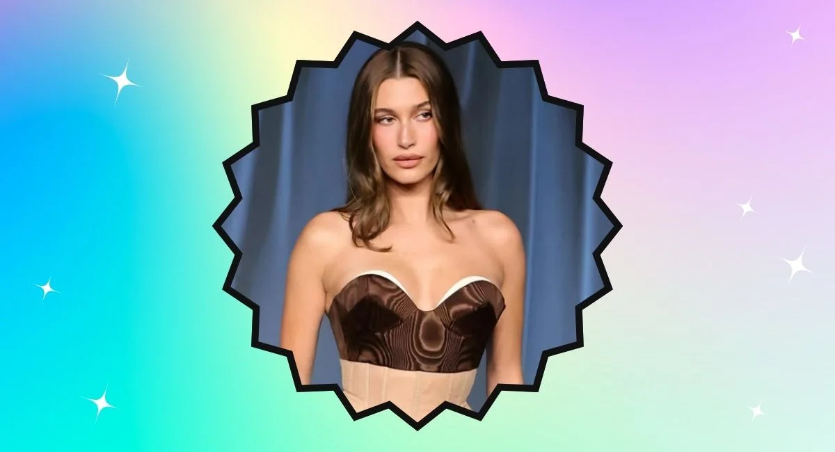 hailey bieber glossy hair routine