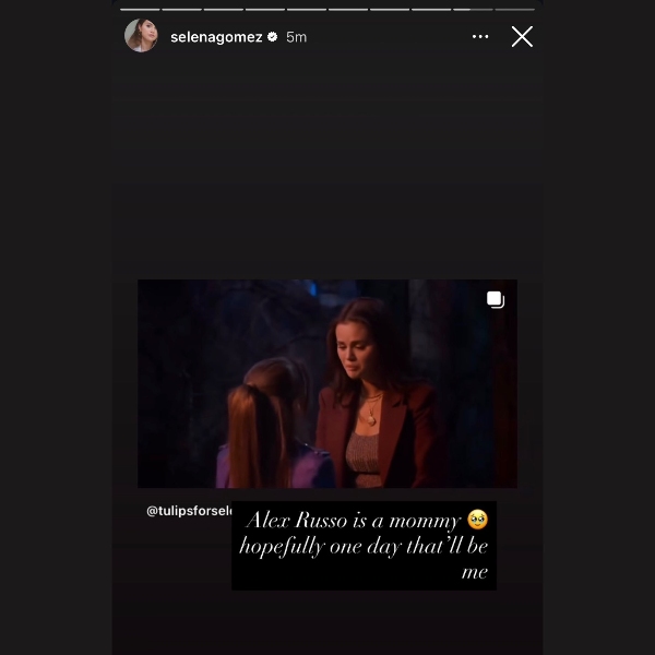 selena gomez motherhood comment
