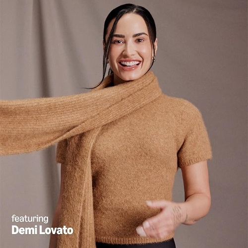Faux Mohair Sweater Top demi lovato