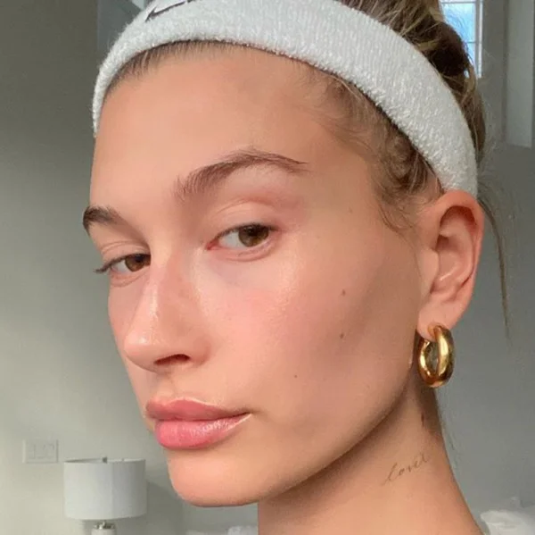 hailey bieber clean skin