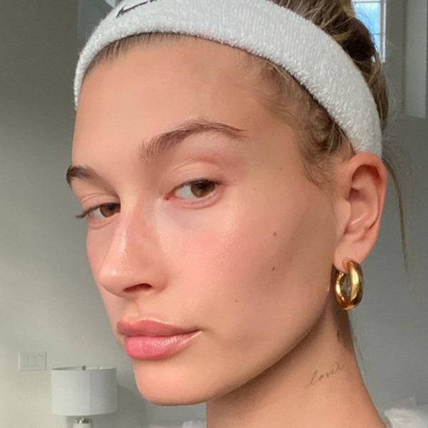 hailey bieber clean skin