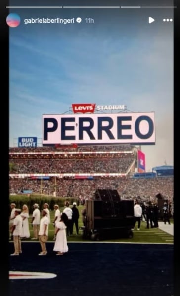 Gabriela Berlingeri at super bowl