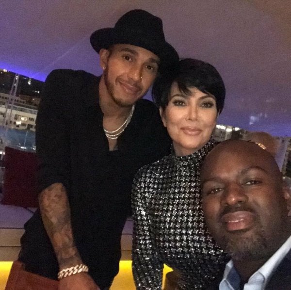 kris jenner lewis hamilton