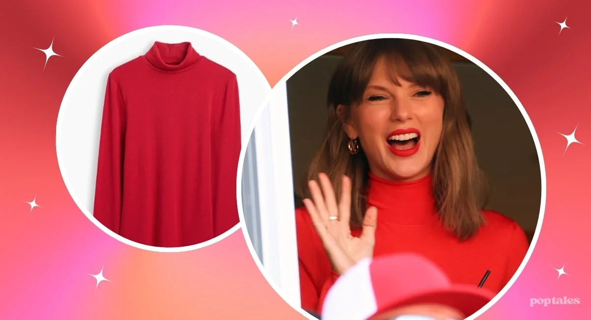 taylor swift red turtleneck dupe